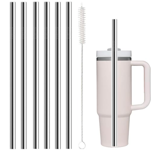 Stainless Steel Straw Replacement for Stanley 40 oz 30 oz (6 Count)