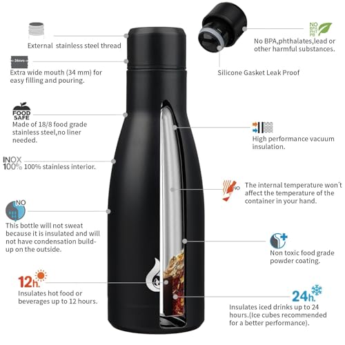 12 oz Small Water Bottle