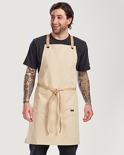 Crossback Kitchen Apron for Cooking