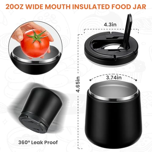 20oz Vacuum Insulated Soup Thermo for Hot Food
