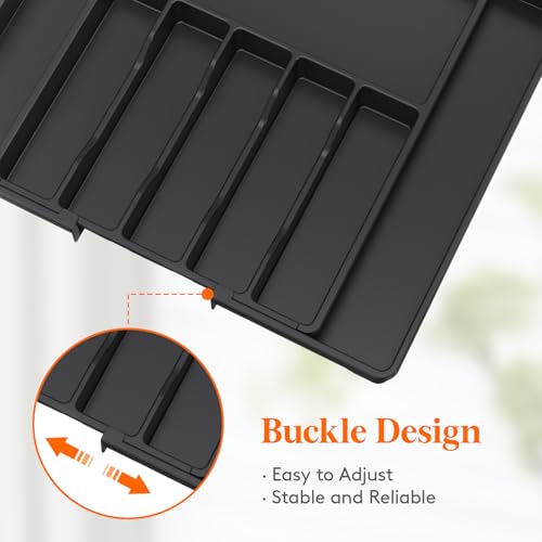 Extra Large Silverware Drawer Organizer