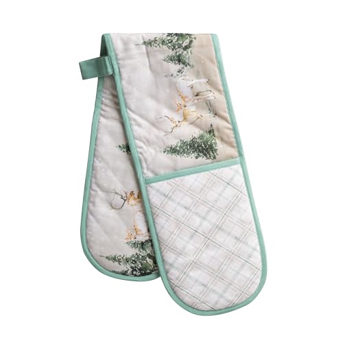 Double Oven Mitts 100% Cotton Double Oven Glove