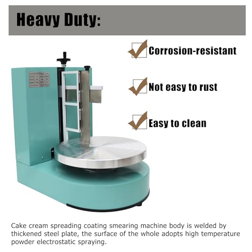 Cake Cream Spreading Coating Smearing Machine Cake Decorating Coating Machine Cake Cream Smoother Adjustable Cake Scraper for 4