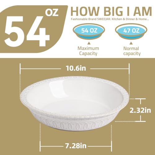 Sweejar Ceramic Pie Pan for Baking