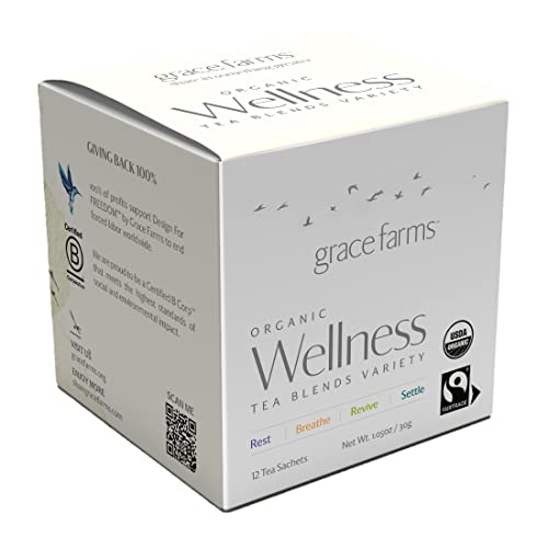 Wellness Organic Tea Blend Variety Box (12 Count)