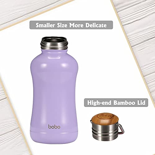 Mini Insulated Water Bottle With Bamboo Lid