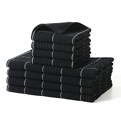 Kitchen Towels and Dishcloths Set (8 Count)