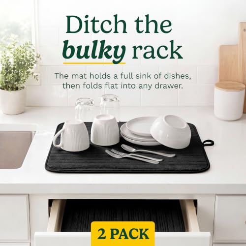 Cuisinart Dish Drying Mat for Kitchen Counter (2 Count)