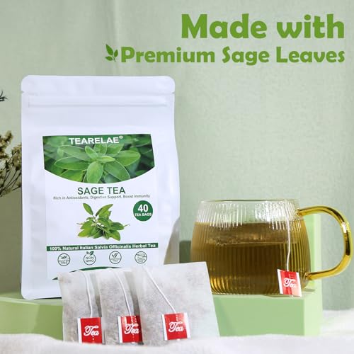 Premium Sage Leaf Tea Bags (40 Count)
