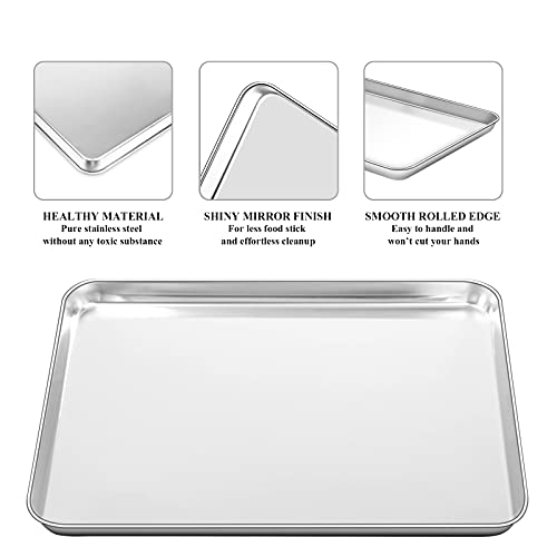 Baking Sheet with Cooling Rack Set [2 Sheets + 2 Racks]