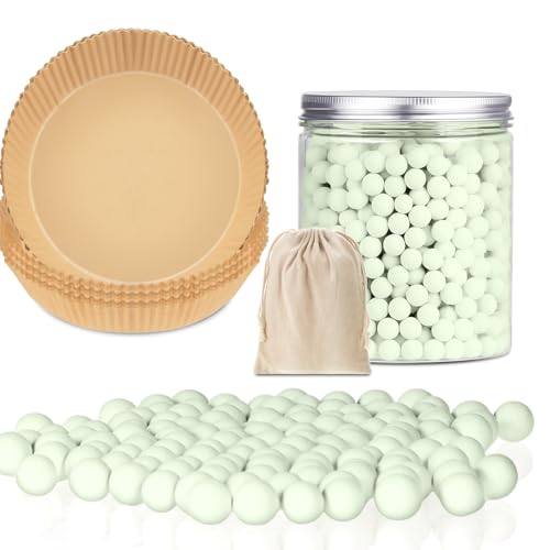 1 Pack 2 lb Light Green Pie Weights for Baking Crust Reusable Ceramic Blind Baking Beans Stoneware with 50 Pcs Disposable Parchment Paper Pie Liner Fit 8
