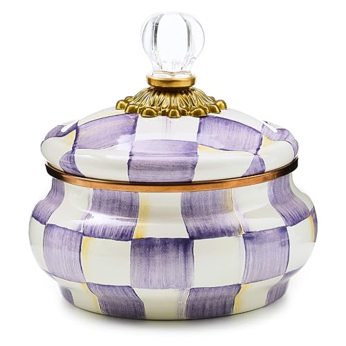 Enamel Squashed Pot