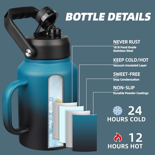 64oz Stainless Steel Water Bottle