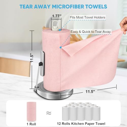 Microfiber Cleaning Cloth Roll (75 Count)