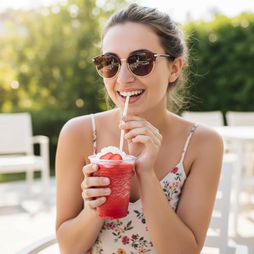 8.3" Flexible Bendy Disposable Drinking Straws (300 Count)