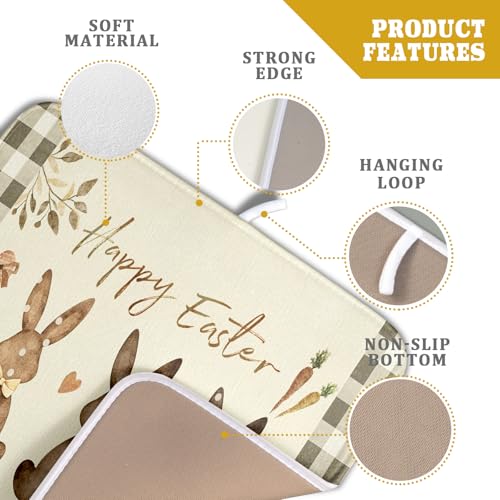 Happy Easter Dish Drying Mat for Countertop