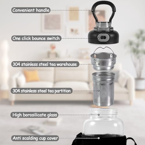 34oz tea bottle with infuser