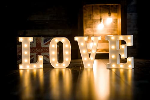 LED Letter Lights Sign Marquee Light Up Letters Sign for Night Light Wedding
