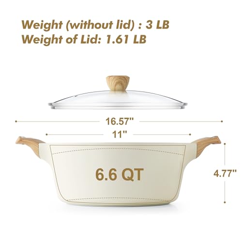 Ceramic Nonstick Stock Pot with Lid