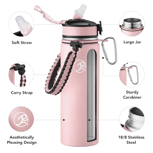 24oz Insulated Stainless Steel Travel Water Bottle