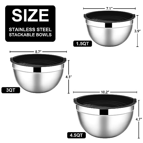 Mixing Bowls with Lids Set (3 Count)