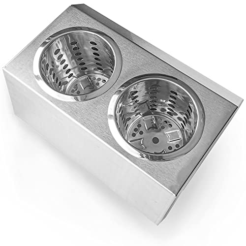 Flatware Organizers Stainless Steel Cylinder Flatware Silverware Utensil Holder Organizer Caddy