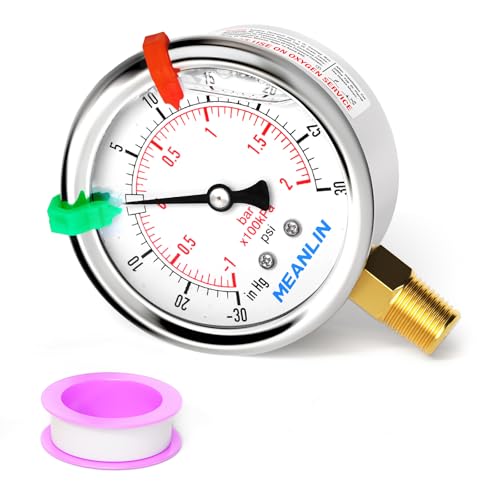 30inHG~30Psi Vacuum Pressure Gauge 1