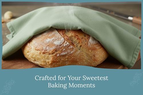 Sage Green Flour Sack Tea Towels (5 Count)