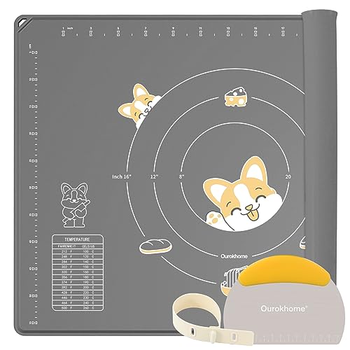 Silicone Baking Mat Sheet and Pastry Dough Cutter