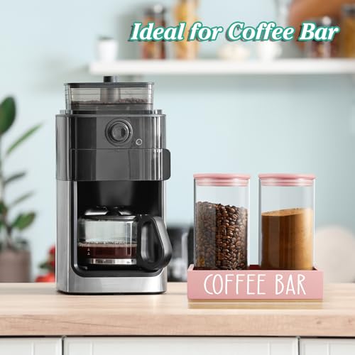 Pink Coffee Canister for Ground Coffee
