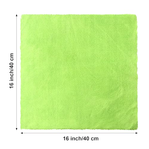 30 Pcs 16 x 16 Inch Edgeless Microfiber Plush Towels for Cars Detailing Drying Wash Polishing Absorbent Cleaning Cloths