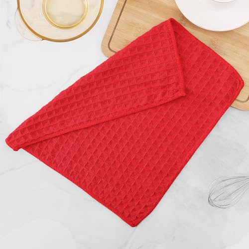Microfiber Waffle Weave Kitchen Dish Cloths (12 Count)