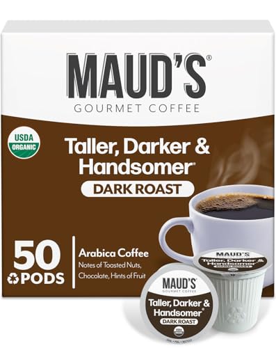 Organic Single Origin Dark Roast Coffee Pods (50 Count)