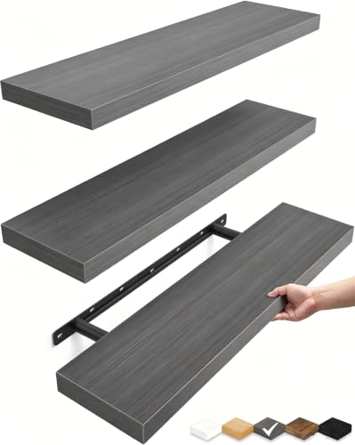Grey Floating Shelves 22.5in