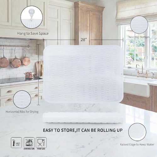 Silicone Dish Drying Mat for Multiple Usage