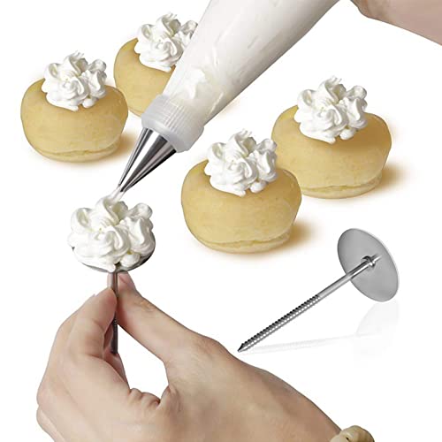 8 Pieces Piping Bags and Tips Set 6 Icing Tips Icing Piping Nozzles Set Frosting Bags Ties Cupcake Decorating Kit Cupcake Pastry Tool