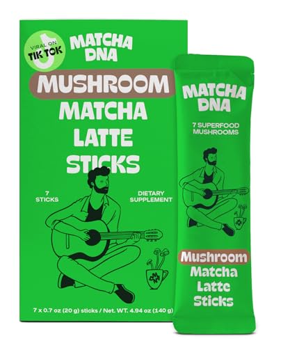 Matcha Mushroom Latte Sticks (7 Count)