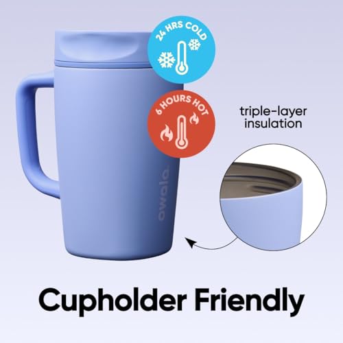 SmoothSip Slider Stainless Steel Insulated Travel Mug with Handle