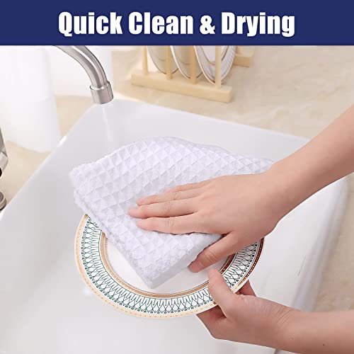 Microfiber Waffle Weave Kitchen Towels (4 Count)