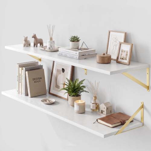 Wall Mounted Floating Shelves Set of 2 (2 Count)