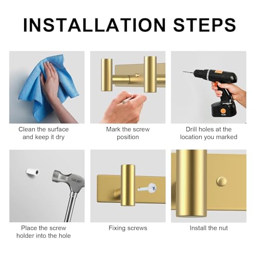 Hat and Coat Wall Mount Rack (2 Count)