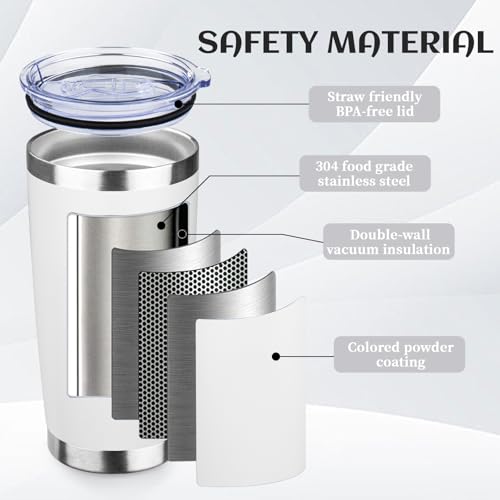 DIW 20oz Insulated Tumbler Bulk with Lid Travel Coffee Mug