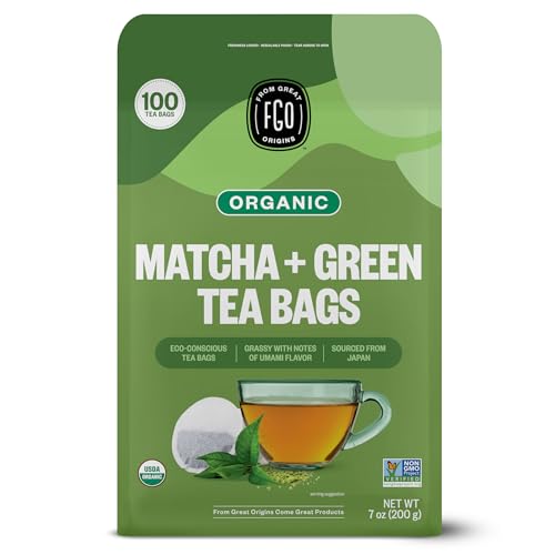 Organic Japanese Matcha + Green Tea (100 Count)