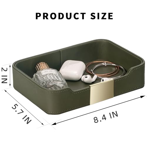 Luxury Leather Tray Organizer