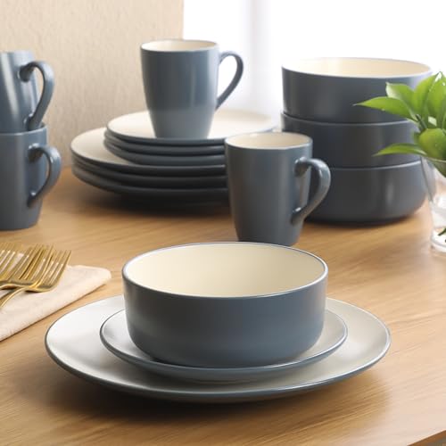 Oxford Blue Plates and Bowls Sets
