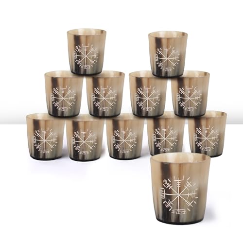 Viking Horn Shot Glasses Set of 12 (12 Count)