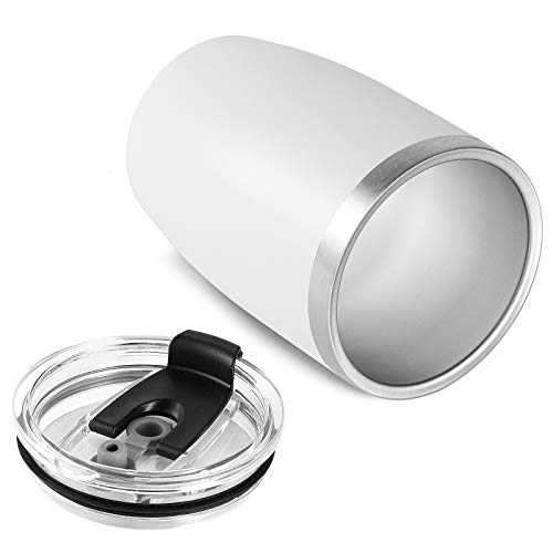 Stainless Steel 12 oz Tumblers bulk Vacuum Insulated Double Wall Travel Tumbler with Lid and Straw Reusable Tumbler (12 Count)