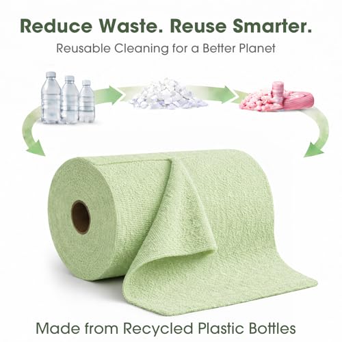 Microfiber Cleaning Cloth Roll (100 Count)