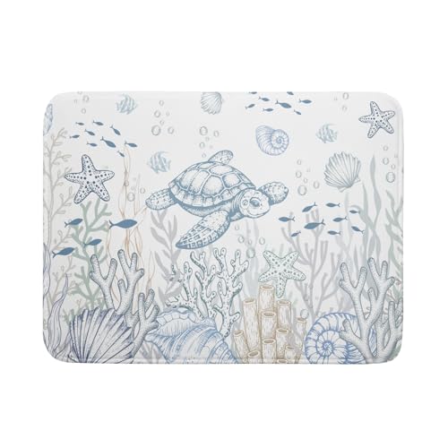 Ocean Turtle Dish Drying Mat