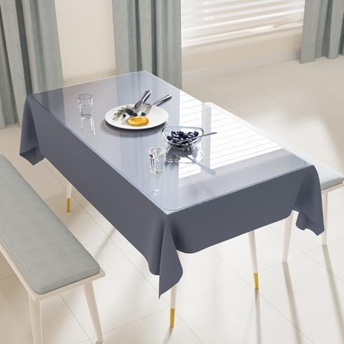 Crystal Clear Plastic Table Cover Protector